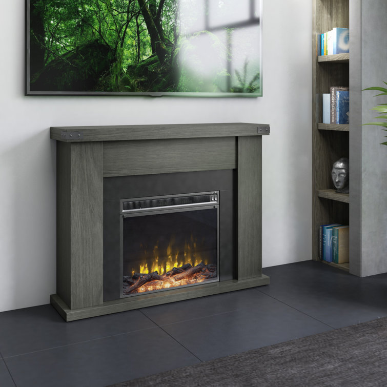 Laurel Foundry Modern Farmhouse Higgin 45.88'' W Electric Fireplace